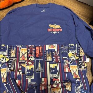 2024 Disney Cruise Line The DREAM Of Europe Sailings Spirit Jersey Size small